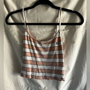 Obey Striped tank top. Size Medium